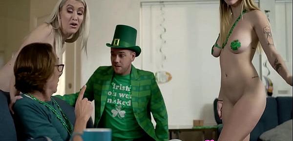 St Patricks Day With My Swap Family Gets Sexual Angel Youngs, Katie Monroe
